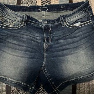 Vigoss (Maurice's) jean shorts.  Never worn.  Size 22.